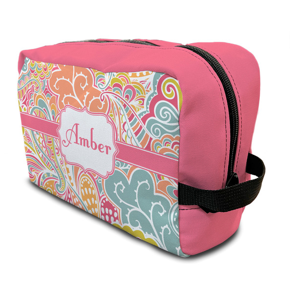 Custom Abstract Foliage Toiletry Bag / Dopp Kit (Personalized)