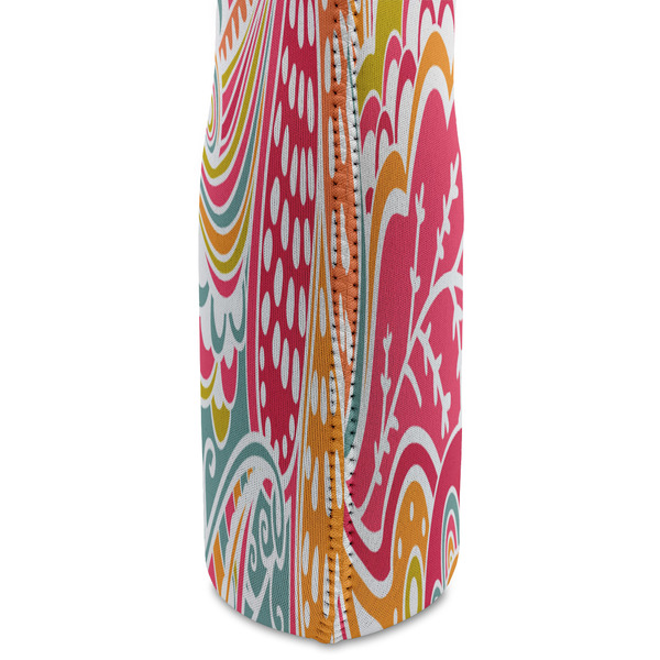 Abstract Foliage Double Wine Tote - DETAIL 2 (new)