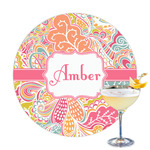 Abstract Foliage Printed Drink Topper (Personalized)
