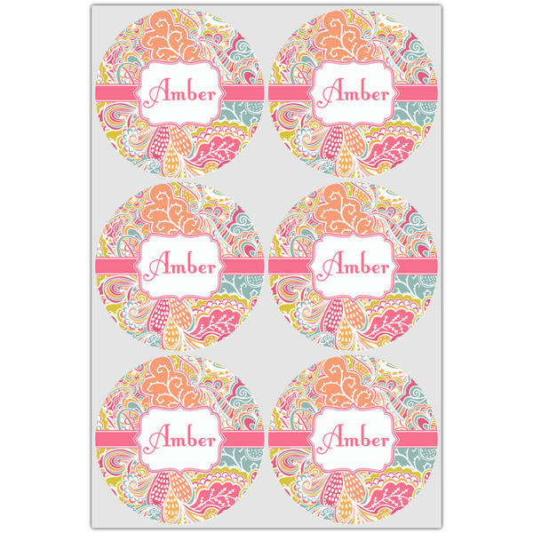 Abstract Foliage Drink Topper - XLarge - Set of 6