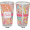 Abstract Foliage Pint Glass - Full Color - Front & Back Views