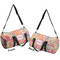 Abstract Foliage Duffle bag large front and back sides