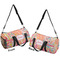 Abstract Foliage Duffle bag small front and back sides