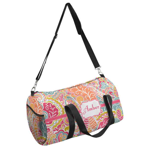 Custom Abstract Foliage Duffel Bag - Small (Personalized)
