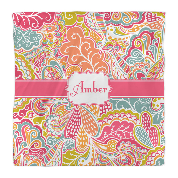 Abstract Foliage Duvet Cover - Queen - Front