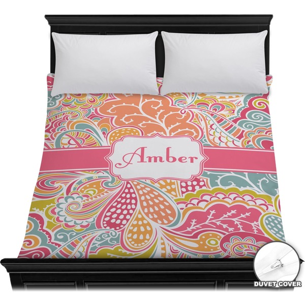 Custom Abstract Foliage Duvet Cover - Full / Queen (Personalized)