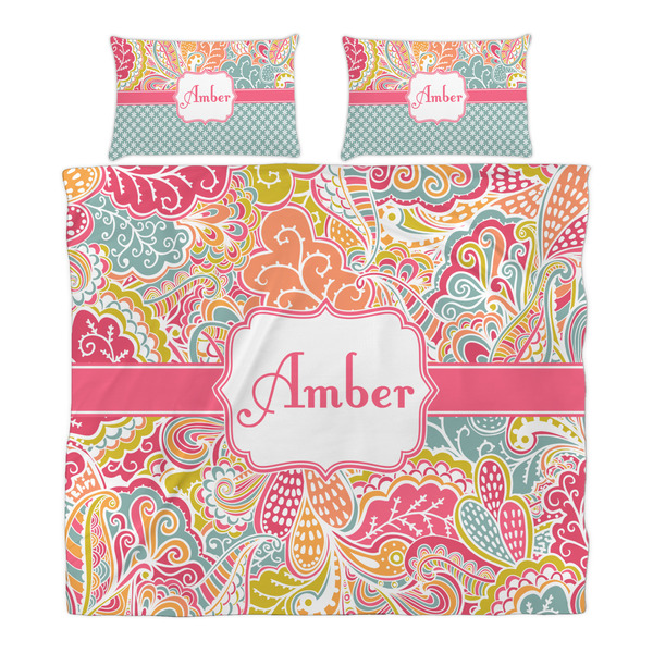 Abstract Foliage Duvet Cover Set - King - Alt Approval