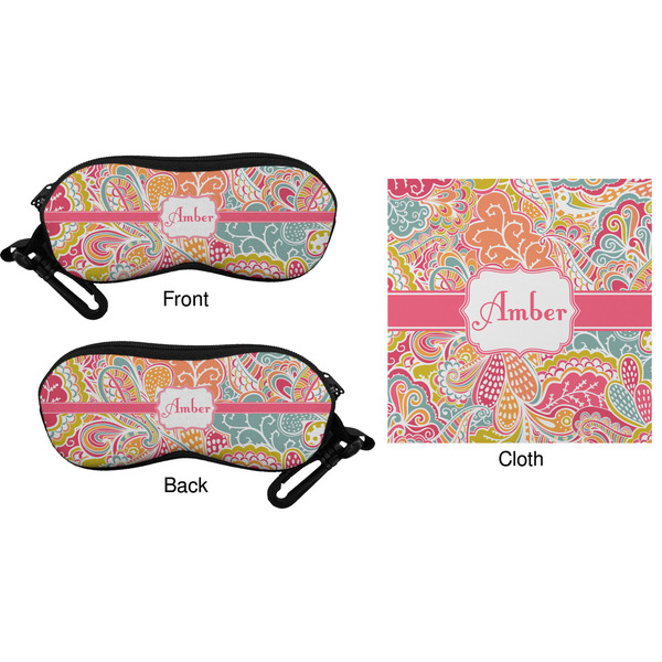 Abstract Foliage Eyeglass Case & Cloth (Approval)