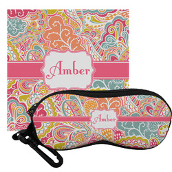 Abstract Foliage Eyeglass Case & Cloth (Personalized)