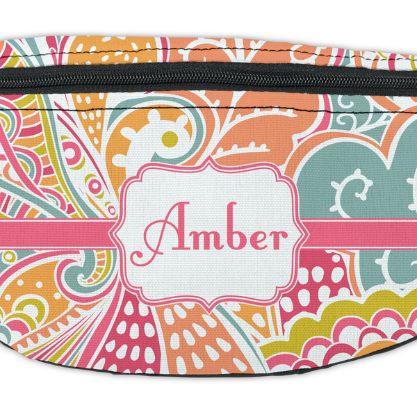 Abstract Foliage Fanny Pack - Closeup