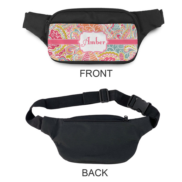 Abstract Foliage Fanny Packs - APPROVAL