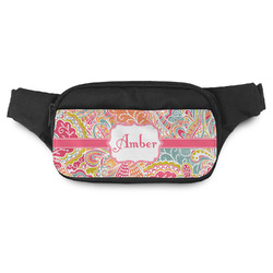 Abstract Foliage Fanny Pack - Modern Style (Personalized)