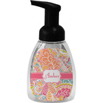 Abstract Foliage Foam Soap Bottle - Black (Personalized)