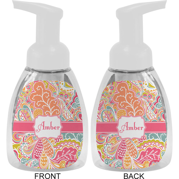 Abstract Foliage Foam Soap Bottle Approval - White