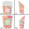 Abstract Foliage French Fry Favor Box - Front & Back View