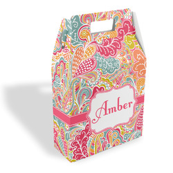 Abstract Foliage Gable Favor Box (Personalized)