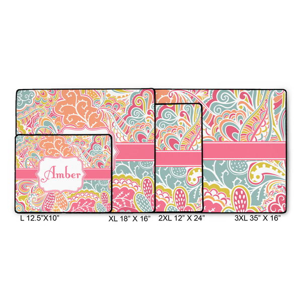 Abstract Foliage Gaming Mats - SIZE CHART