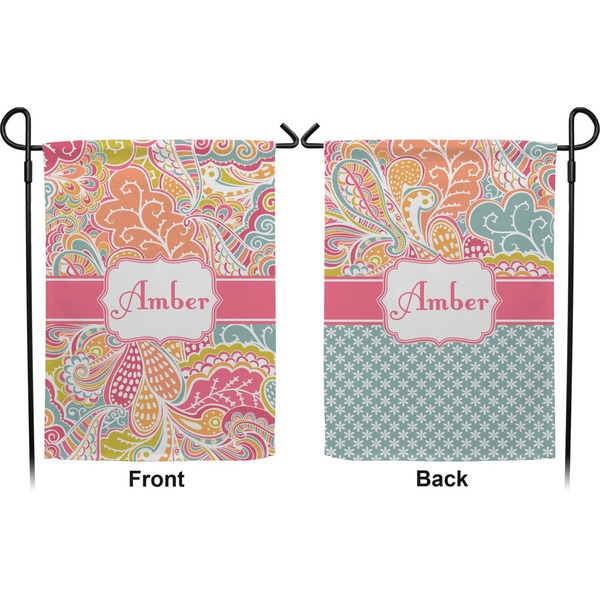 Abstract Foliage Garden Flag - Double Sided Front and Back