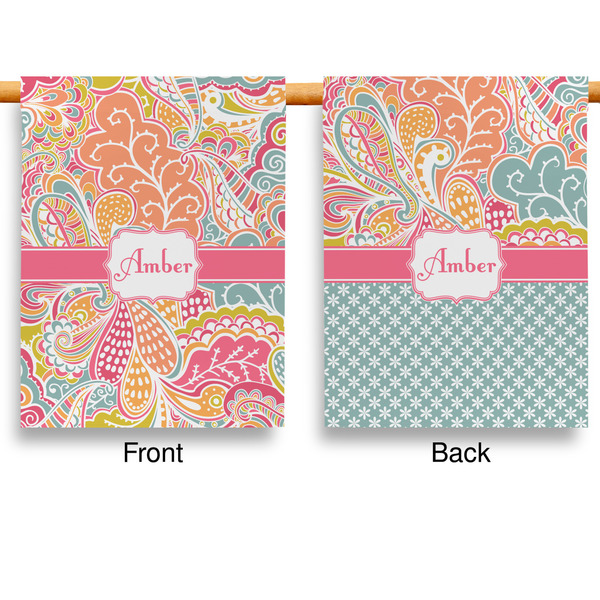 Abstract Foliage Garden Flags - Large - Double Sided - APPROVAL