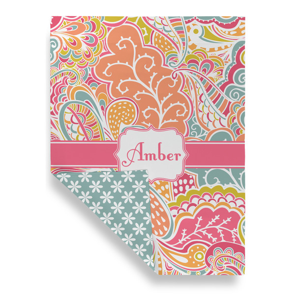 Abstract Foliage Garden Flags - Large - Double Sided - FRONT FOLDED