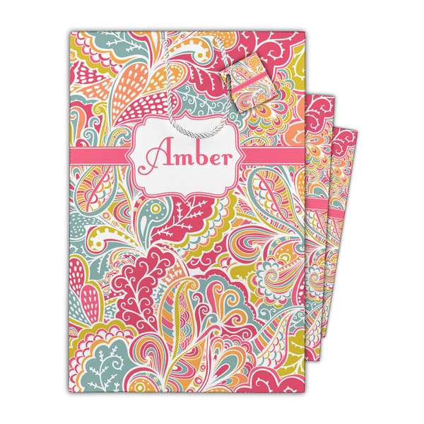 Abstract Foliage Gift Bags - Parent/Main