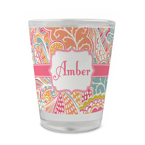 Abstract Foliage Glass Shot Glass - Standard - FRONT