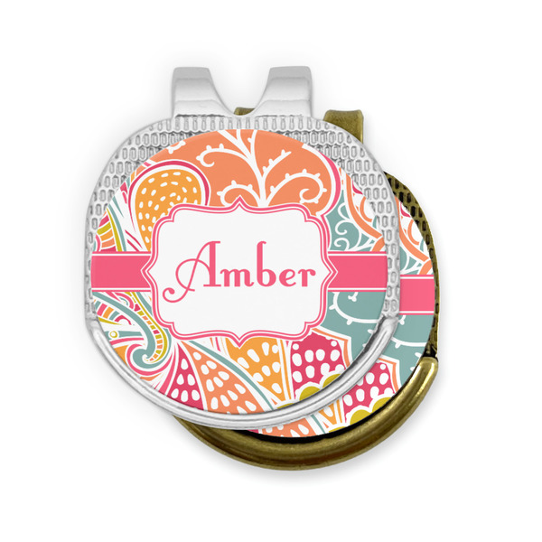 Abstract Foliage Golf Ball Marker Hat Clip - PARENT/MAIN