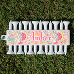 Abstract Foliage Golf Tees & Ball Markers Set (Personalized)
