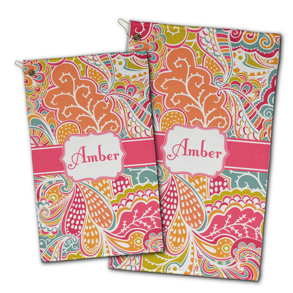 Abstract Foliage Golf Towel - PARENT (small and large)