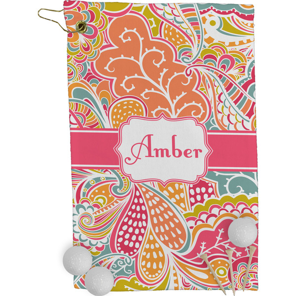 Abstract Foliage Golf Towel (Personalized)