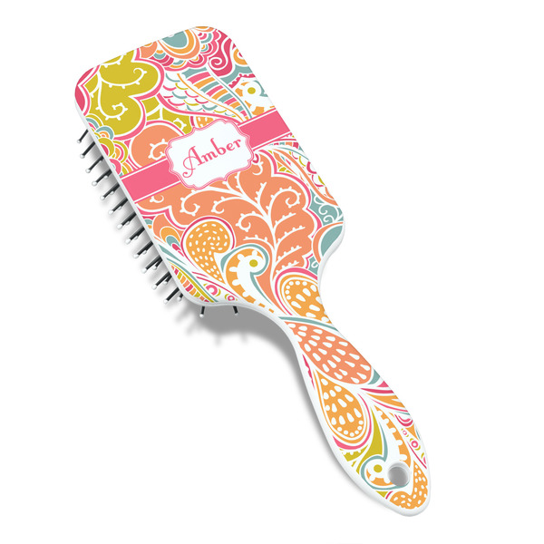 Abstract Foliage Hair Brush - Angle View