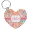 Abstract Foliage Heart Keychain (Personalized)