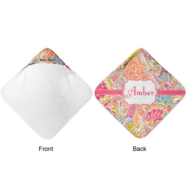 Abstract Foliage Hooded Baby Towel- Approval