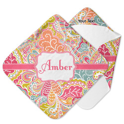 Abstract Foliage Hooded Baby Towel (Personalized)