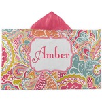 Abstract Foliage Kids Hooded Towel (Personalized)