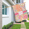Abstract Foliage House Flags - Double Sided - LIFESTYLE