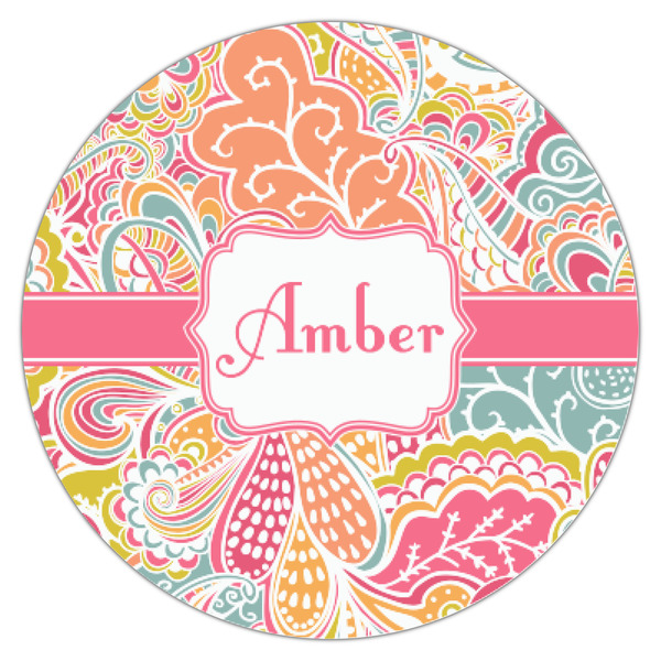 Abstract Foliage Icing Circle - XSmall - Single