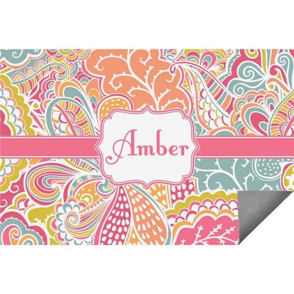 Custom Abstract Foliage Indoor / Outdoor Rug - 8'x10' (Personalized)