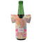 Abstract Foliage Jersey Bottle Cooler - FRONT (on bottle)