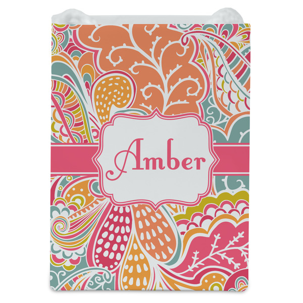 Abstract Foliage Jewelry Gift Bag - Gloss - Front