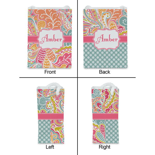 Abstract Foliage Jewelry Gift Bag - Matte - Approval