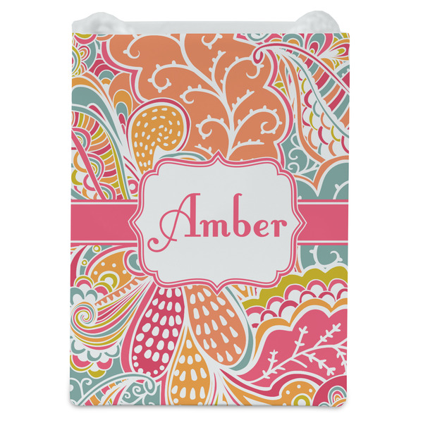 Abstract Foliage Jewelry Gift Bag - Matte - Front