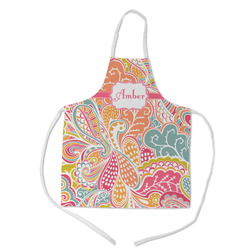 Abstract Foliage Kid's Apron w/ Name or Text