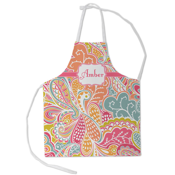 Custom Abstract Foliage Kid's Apron - Small (Personalized)