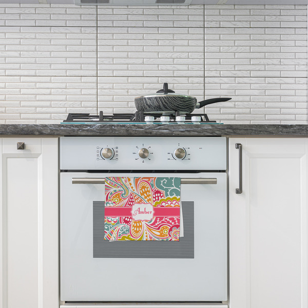 Abstract Foliage Kitchen Towel - Poly Cotton - Lifestyle