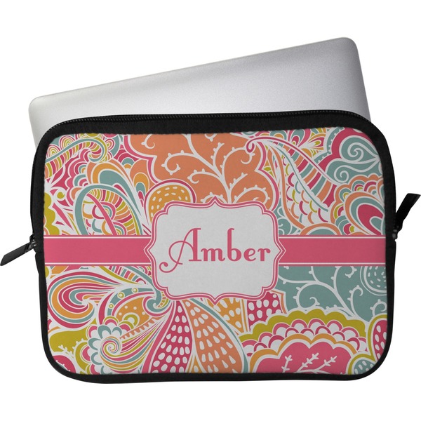 Custom Abstract Foliage Laptop Sleeve / Case - 11" (Personalized)