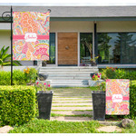 Abstract Foliage Large Garden Flag - Single Sided (Personalized)