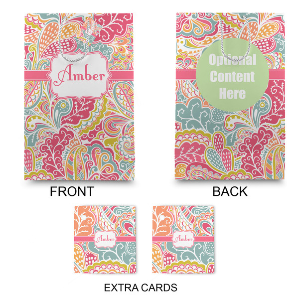 Abstract Foliage Large Gift Bag - Approval