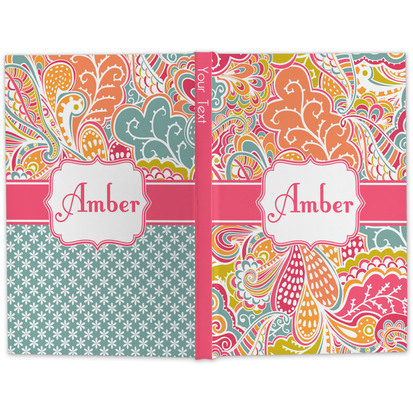 Abstract Foliage Large Hard Cover Journal - Apvl