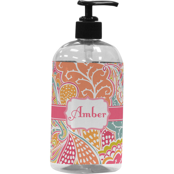 Custom Abstract Foliage Plastic Soap / Lotion Dispenser (Personalized)